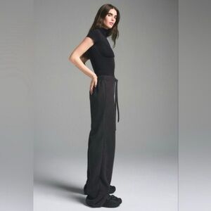 SKIMS Fleece Lounge Stacked Pants Storm